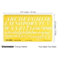 thumbnail image 4 of Traceease Alphabet Lettering Template,Upper & Lower Case Drafting Tools English Alphabet Stencils, 4 of 6