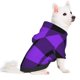 thumbnail image 2 of Fotbe Purple Buffalo Plaid Sudadera con Estampado para Perros Pequeños – Suéter con Capucha para Mascotas, Tela Suave de Forro Polar con Bolsillo-Small, 2 of 7