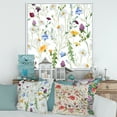 thumbnail image 2 of Designart 'Wildflowers Clover Bell and Chamomile III' Traditional Framed Canvas Wall Art Print, 2 of 5