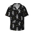 thumbnail image 5 of PAYOHTO Cute Mummy Halloween Mens Hawaiian Casual Short-sleeved Shirt Tropical Summer Beach Button Down Shirts, 5 of 7