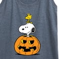 thumbnail image 3 of Peanuts - Snoopy Woodstock Pumpkin - Women's Racerback Tank Top, 3 of 6