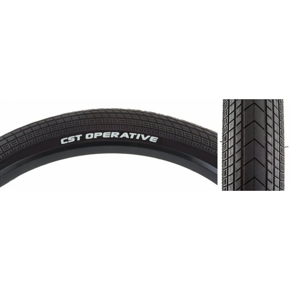 Cst Premium Operative 20 x 2.25 Clincher Wire TPI 65 Black/Black Reflective BMX