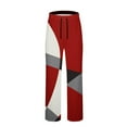 thumbnail image 4 of Weiqiqre Work Pants for Men Bottoms Elastic Waist Drawstring Fallow Sleep Lounge Pants,Size XL, 4 of 4