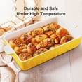 thumbnail image 4 of 3 Piece Ceramic Baking Dish Porcelain Bakeware Set, Thicken Rectangular Baking Pan, 4 of 7