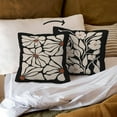 thumbnail image 3 of Floral Pillow Covers,Abstract Boho Black Floral Reversible Pillow Covers 18x18,Neutral Botanical Flowers Throw Pillow Covers for Home Living Room Bedroom,Floral Pillow Covers Gifts for Women Girls, 3 of 5