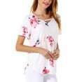 thumbnail image 5 of SAYFUT Womens O-Neck Sexy Backless Solid Color Short Sleeve T-Shirt Summer Cold Shoulder Sleeveless Loose Top Blouse T-Shirt, 5 of 6