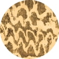 thumbnail image 1 of Ahgly Company Indoor Round Abstract Brown Modern Area Rugs, 5' Round, 1 of 4