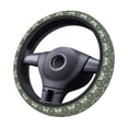 thumbnail image 2 of Honeii Deer And Flowers Print Stretch Elastic Steering Wheel Cover - Universal 15", Fits Sedans, SUVs, Vans, & Trucks Effortlessly, 2 of 6