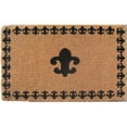 thumbnail image 1 of Imports Decor 698TCM Fleur de Lis Coco Tapis de Bienvenue avec la Frontière, 1 of 4