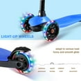 thumbnail image 6 of Scooter For Kids,3 Wheel Kick Scooter - Light Up Wheels,23-30 Adjustable Height,Lean-To-Steer & Rear Brake,For Boys Girls Ages 3+,SC12 Blue, 6 of 8
