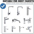 thumbnail image 4 of Swivel Kitchen Sink Aerator with Dual-function 2-Flow Sprayer, 360 Degree Swivel for Optimal Flexibility, Chrome Brass Shell for Rust-proof Durability, 4 of 5