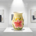 thumbnail image 2 of EFISPSS 8 Inch Single Peony Ceramic Flower Vase, Hand Painted Jingdezhen Vintage Decorative Vase for Home Decor, 2 of 5