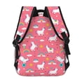 thumbnail image 4 of Honeii Yoga Unicorn Print Backpack for Both Men and Women, Basic Bookbag for College, Work, or Travel,Rucksack Computer Bag-One Size, 4 of 5