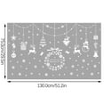 thumbnail image 4 of Neoyler Snowflake Window Clings Christmas Decorations Lights No Adhesive Cling Sticks Glass Cleanly Glass Doors Shop Windows Creates Cozy Festive Mood 12.6In White, 4 of 8