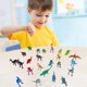 thumbnail image 2 of Juego de juguetes de plástico con modelo de dinosaurio, 24 piezas, juego de Zulema Figuras Dinosau, 2 of 8