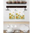 thumbnail image 3 of Sunflower Kitchen Dish Towels for Drying Dishes Set of 4, Summer Eucalyptus Botanical Spring Floral Waffle Weave Microfiber Hand Tea Bathroom Towels Quick Dry & Absorbent Towel 15.7x23.6, 3 of 7