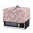 thumbnail image 7 of TSOVTHRID Pink Cherry Blossom Butterfly Print Microwave Oven Dust Cover with Handle Stain-Resistant Universal Toaster Oven Cover Oil-Proof Small Appliance Dust Covers, 20.9"W x 15.7"D x 12.4"H, L, 7 of 7
