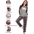 thumbnail image 5 of Avidlove Couple Christmas Pajamas Set long Sleeve Family Matching Pajamas Sets Soft Women Xmas Pjs Sleepwear Print Nightwear (Women), 5 of 6