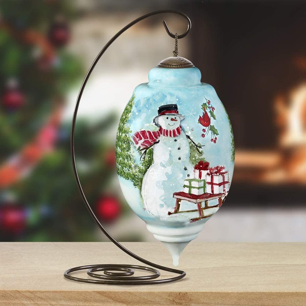 Ne'Qwa Limited Edition Wintery House and Snowman in Woods Ornament #7201103 - image 5 of 5