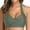 Green, variant on WREESH Womens Bikini Tops Push Up Padded Swimsuit Top Solid Color Swimsuit Halter Backless Bathing Suits Green