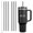A5-Translucent Black 6 Pack, variant on 3 Pack 12" Replacement Straws, Compatible with Stanley Cup 40 oz，Reusable Straw with Straw Brush for Stanley Cup Accessories, for Stanley Straws，Food Grade & BPA Free(Multi Color)