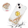 thumbnail image 5 of Funda para iPhone 15 Plus con Brillo Líquido Flotante, Purpurina, Parachoques y Anillo Giratorio Soporte, 5 of 5