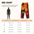 thumbnail image 3 of Yiaed Marigold Flowers In Different Colors Print Womens Lounge Pants, Loose PJ Bottoms, Long Pajama Pants for Women-Large, 3 of 6