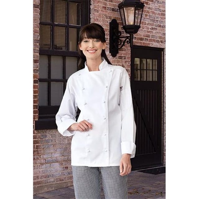 Uncommon Threads 0411-2502 Mirage Chef Coat in White - Small