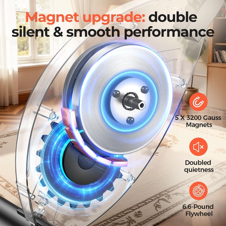 Upgo 5-In-1 Folding Exercise Bike, 330 Lb Capacity photo 7