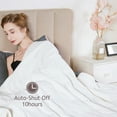 thumbnail image 2 of Superjoe Electric Blankets Queen Size 90" x 84" Dual Controllers Heated Blanket, 10 Heat Settings, 10 Hour Auto-off Timer, Warm Winter Gifts, White, 2 of 9