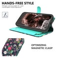 thumbnail image 5 of CoverON For Google Pixel 8a Wallet Case, RFID Blocking Vegan Leather 6x Card Slot Holder Cover Flip Folio Phone Pouch, Navy Flower, 5 of 6