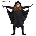 thumbnail image 2 of Disfraz de murciélago vampiro para niños, mono para niños y niñas, juego de rol para niños, conjunto negro siamés, 2 of 5