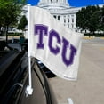 thumbnail image 2 of Texas Christian TCU 11X14 Window Mount 2-Sided Car Flag, 2 of 6