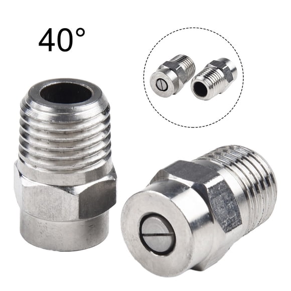 2Pcs Pressure Washer For Cleaner Nozzle Replacement Thread Type Spray