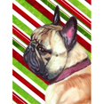 thumbnail image 1 of French Bulldog Frenchie Candy Cane Holiday Christmas Flag Garden Size, 1 of 1