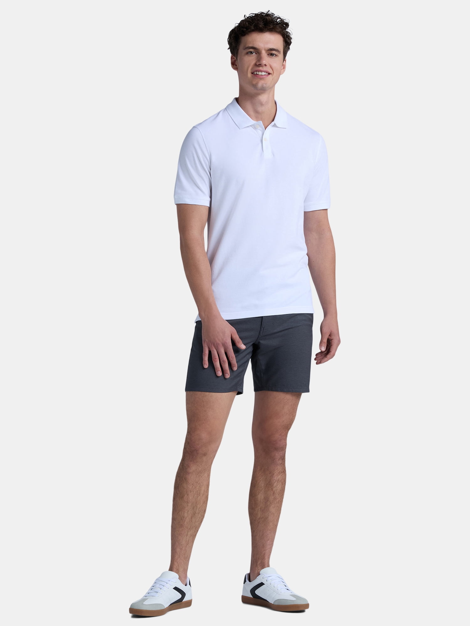 George Men's & Big Men's Active Fit 2-Pack Pique Polo Shirt, Sizes XS-3XL