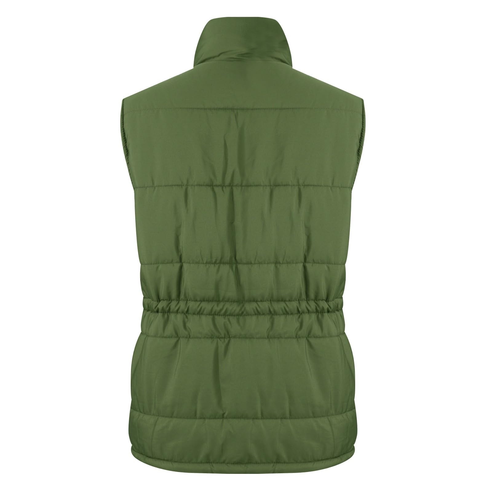Zedker Women's Puffer Vest Hooded Running Vests Slim Fit Fleece Sleeveless Lightweight Jacket Fall Winter