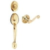 Hardware House Jemison Design Collection Handleset with Interior Montevallo Entry Lever - Finish: Polished Brass