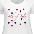 thumbnail image 4 of Inktastic 4th of July Stars Women's Plus Size T-Shirt, 4 of 5
