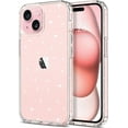 thumbnail image 1 of Entronix Funda Transparente con Purpurina Brillante para iPhone 15, Carcasa Fina, Antiamarilla y a Prueba de Golpes, Transparente, 1 of 6
