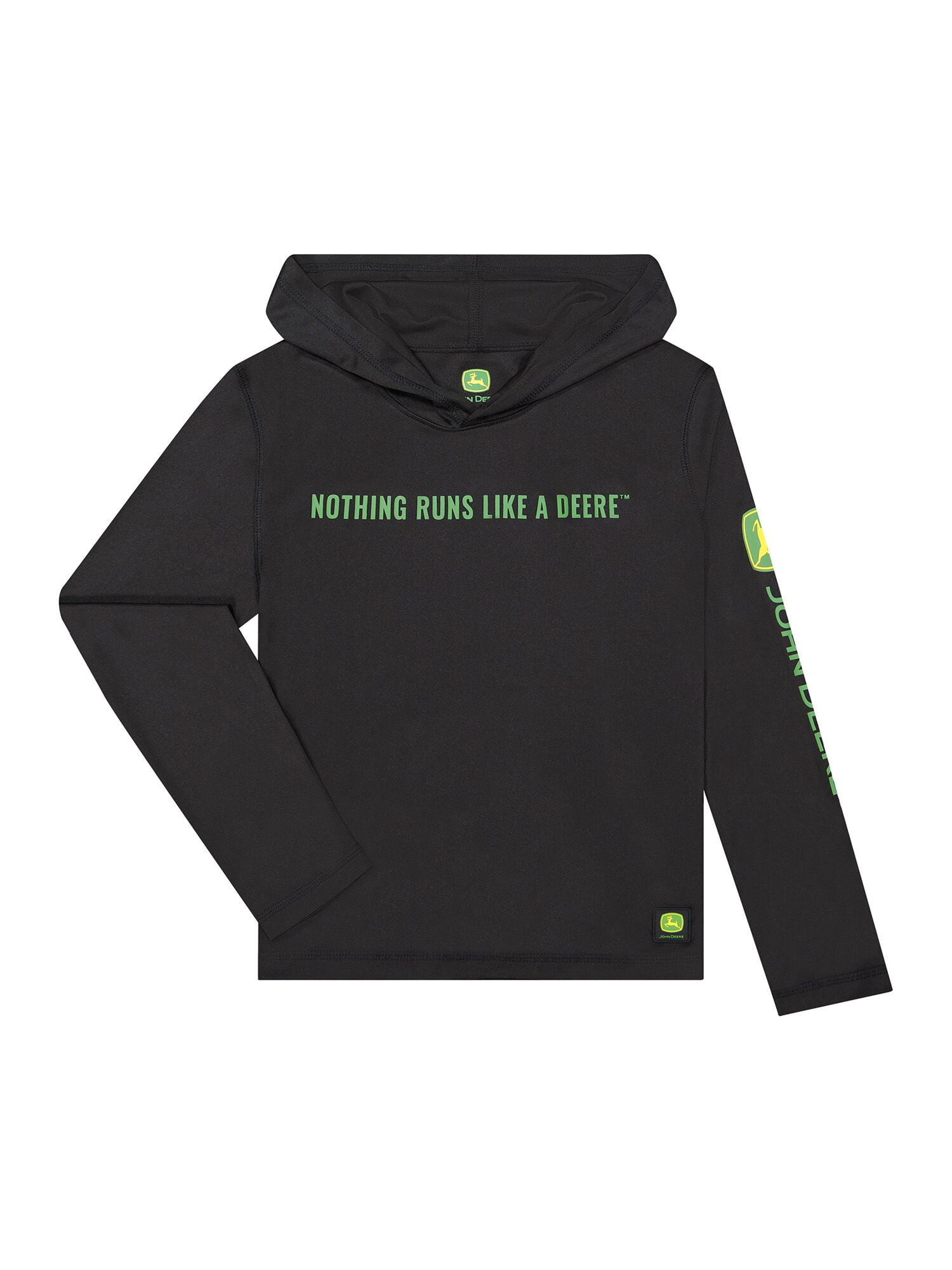 John Deere Boy’s Hood Sun Protection Rash Guard “Nothing Runs Like a Deere TM”