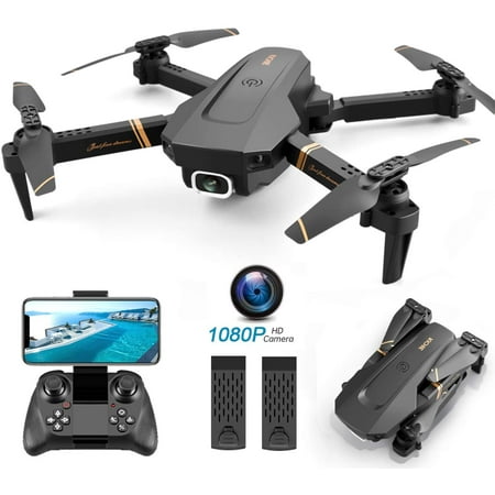 4DRC V4 Foldable Drone with 1080p HD Camera for Adults and Kids, Quadcopter with Wide Angle FPV Live Video, Trajectory Flight, App Control,Optical Flow, Altitude Hold and 2 Modular (Best App For Cheap Flights)