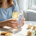 thumbnail image 5 of Sulaicai Artisanal Blue Ringed Octopus Glassware, Novelty 2D Octopuses Stemless Wine Glasses, Handcrafted Marine Animal Bar Glass for Coastal Home Decor Ocean Lovers, #04, 5 of 8