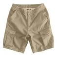 thumbnail image 5 of Men's Casual Work Shorts with Pockets Comfortable Stretch Fabric for Outdoor Hiking and Everyday Wear Pants for Men 2025 Summer Casual Loose Fit, 5 of 6