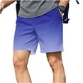thumbnail image 3 of Yertdoel Beach Shorts for Men Fashion Hawaiian Print Swim Trunks Drawstring Slits with Pockets Outdoor UV Protective Summer Lightweight Casual Comfy Shorts, 3 of 7