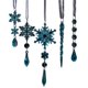 thumbnail image 4 of Christmas Tree Decorations Pack Of 18 Clear Acrylic Ice Ornamentation Durability Hanging Snowflake For Holiday Parties Pink, 4 of 5