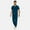 Caribbean Blue, variant on VIAOLI Medical Men' Scrubs Set - V-Neck Top with Jogger Pants & Multi-Pocket Design for Nursing & Doctors