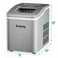 thumbnail image 3 of Costway Portable Ice Maker Machine Countertop 26Lbs/24H Self-cleaning w/ Scoop Silver, 3 of 9
