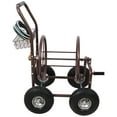 thumbnail image 3 of Heavy Duty Garden Carts, Expressions Metal Hose Reel Cart with Wheels - Heavy Duty Hose Caddie - 250 Ft Hose Capacity, Bronze Folding Garden Carts,Steel Garden Utility Carts, 3 of 14
