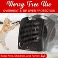 thumbnail image 4 of Brentwood 1,500-Watt-Max Portable Electric Space Heater and Fan, Black, H-F306BK, H-F306BK, 4 of 5